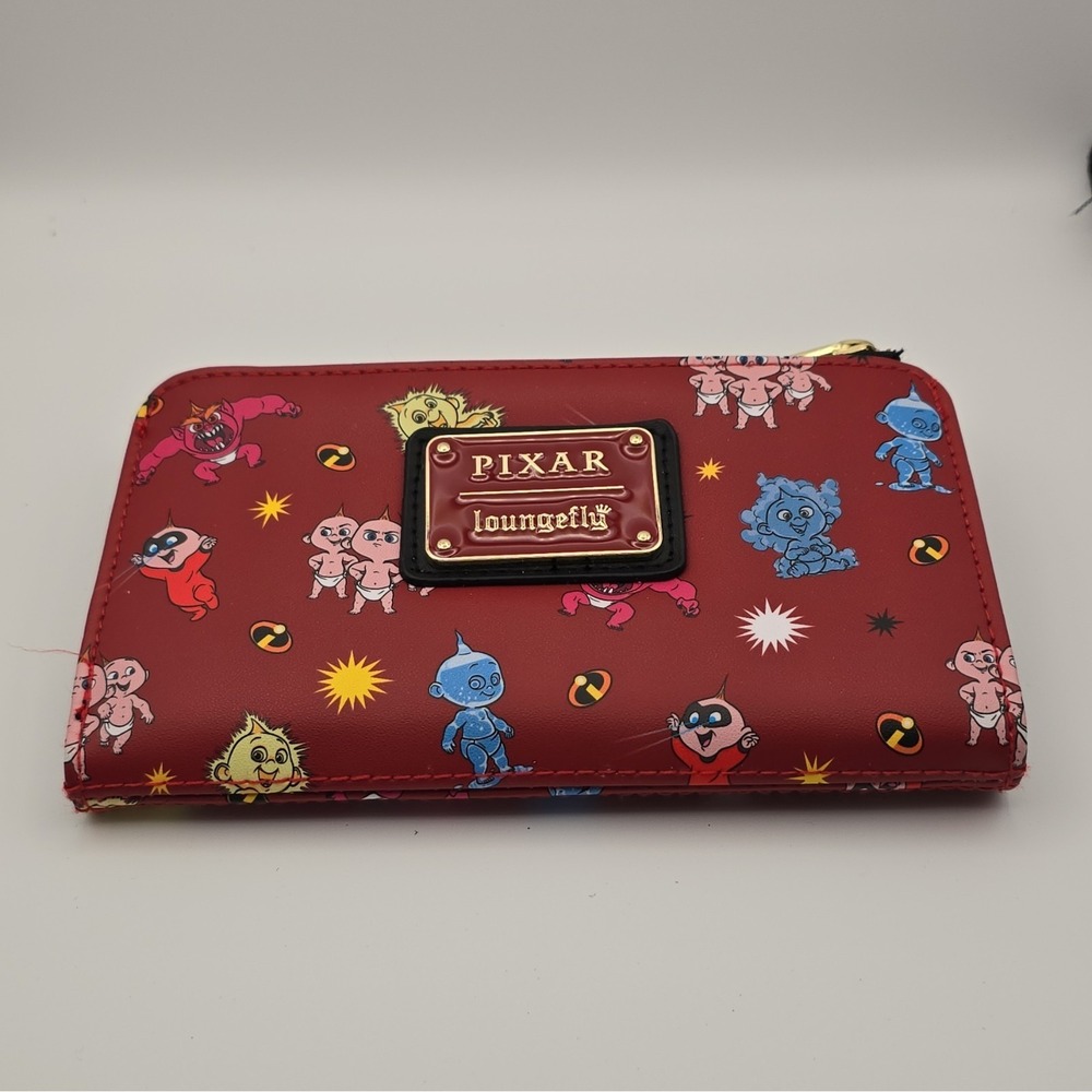 Loungefly Disney Pixar The Incredibles Medium Red Zip-Around Wallet